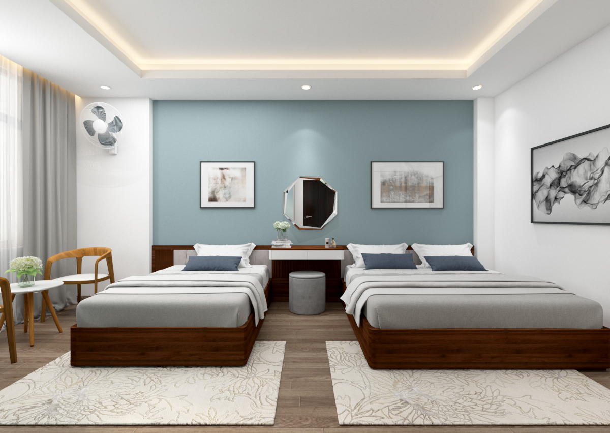 Phòng ngủ khách sạn sẽ trở nên đẹp hơn bao giờ hết vào năm 2024 với nội thất mới nhất. Tính ứng dụng và sự tiện nghi là hai yếu tố chính được thiết kế để thu hút khách hàng. Mời bạn xem hình ảnh liên quan để thấy sự linh hoạt và thông minh của thiết kế này!